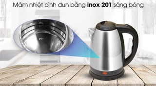 Bình đun siêu tốc Delites 1.8 lít ST18S05 Mới 100%
