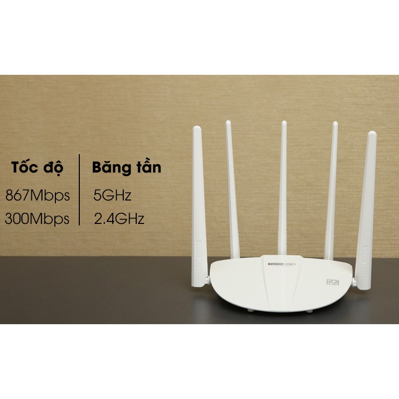 Bộ phát wifi Totolink A810R băng tần kép AC1200 - Hàng Chính Hãng