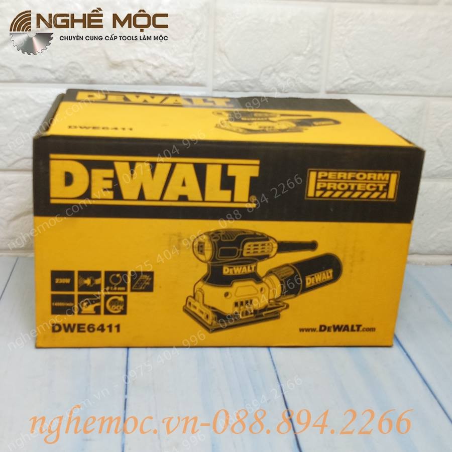 Máy chà nhám vuông Dewalt DWE6411 Nghề Mộc