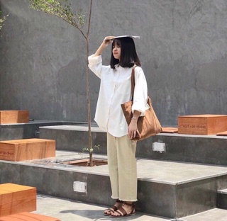 ÁO SƠMI KATE TRẮNG