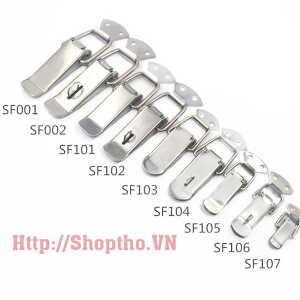 Khóa sf, Khóa Hộp , Khóa Hòm, Khóa Tủ Điện inox 304 (sf103, 105, 106, 108) set 2 cái