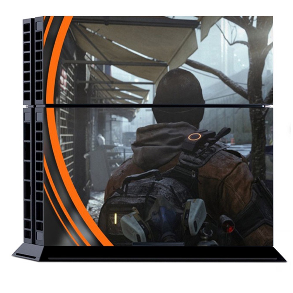 Decal dán trang trí bảo vệ máy chơi game PS4 hình trò chơi điện tử Tom Clancy’s The Division