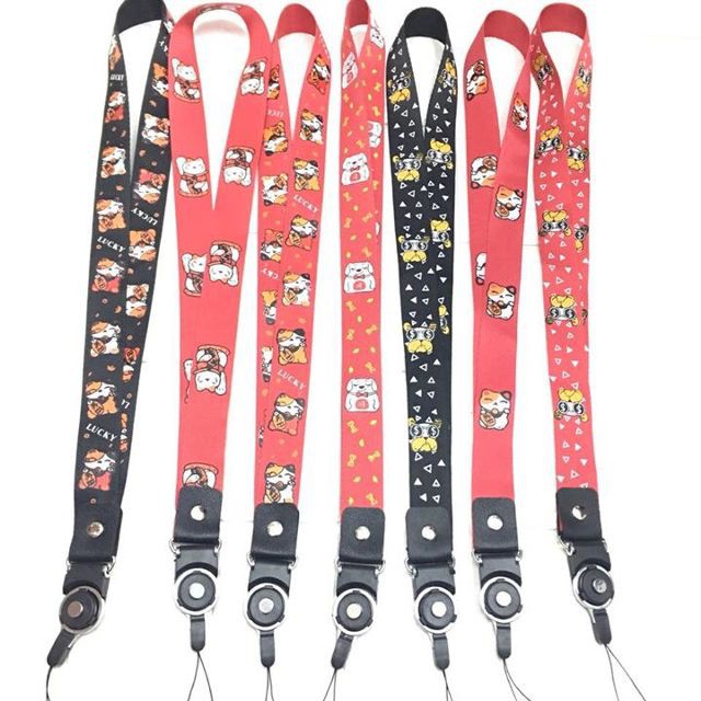 ST6 Dây strap dài 40 cm Cute Làm Móc Khóa Móc Điện Thoại dây treo thẻ name tag