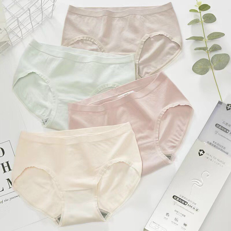 Quần Lót Nữ ❤️ FREESHIP ❤️Quần Chip Cotton trơn có màng tinh thể kháng khuẩn mềm mại | BigBuy360 - bigbuy360.vn