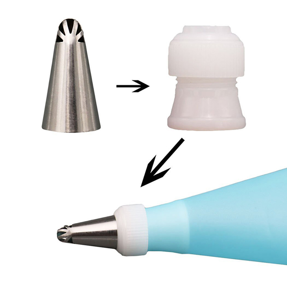 Bộ 7 Đuôi Bắt Bông Kem Trang Trí Bánh Bằng Thép Không Gỉ