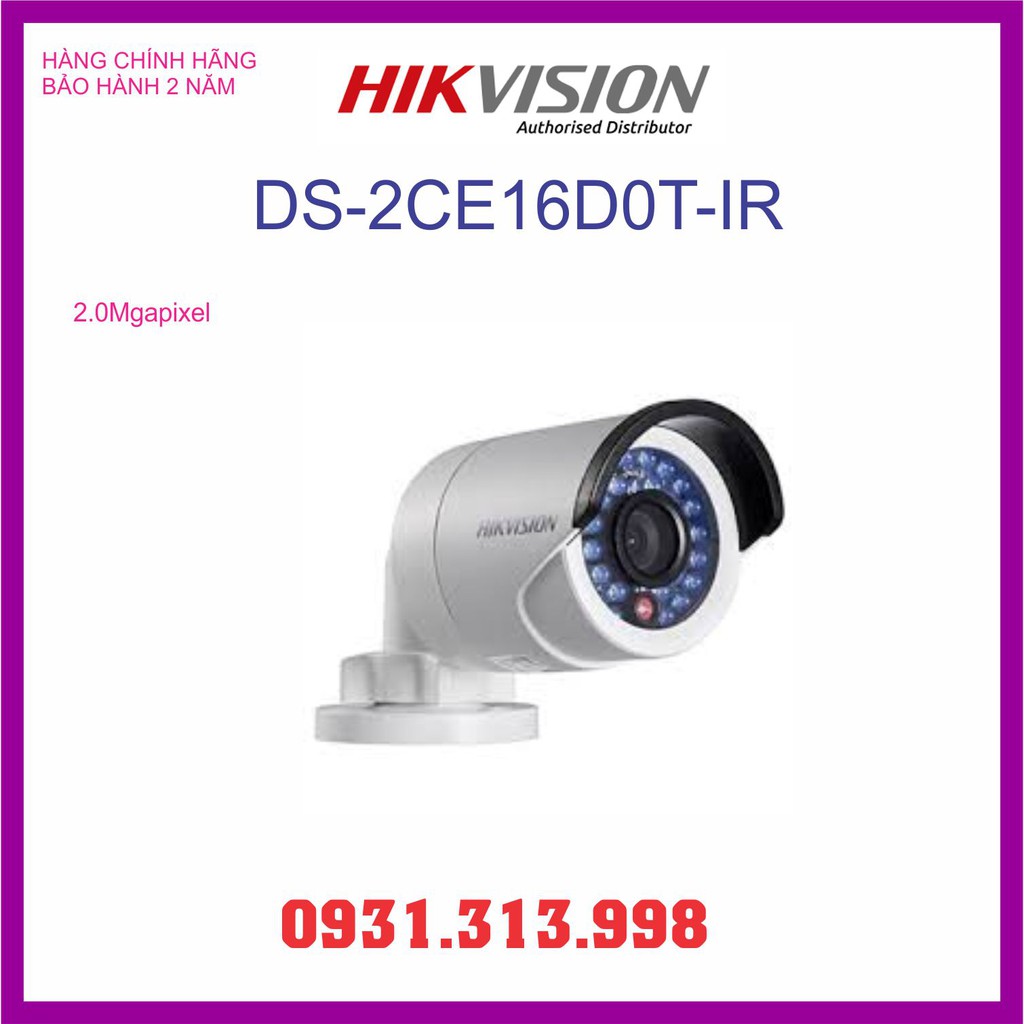 CAMERA HIKVISION DS-2CE16D0T-IR (HD-TVI 2M)