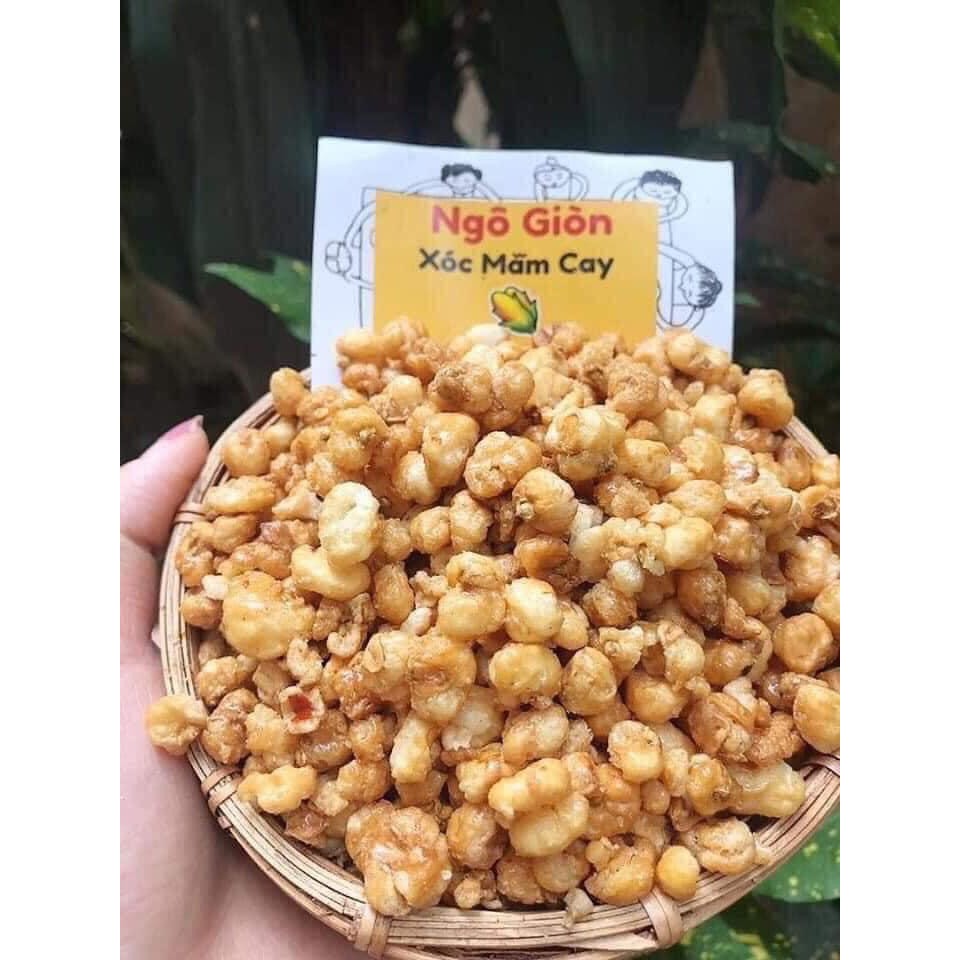 Ngô giòn xóc mắm cay - Ngô cay gói 500gram - Loại đặc biệt, hàng mới về siêu giòn, thơm ngon