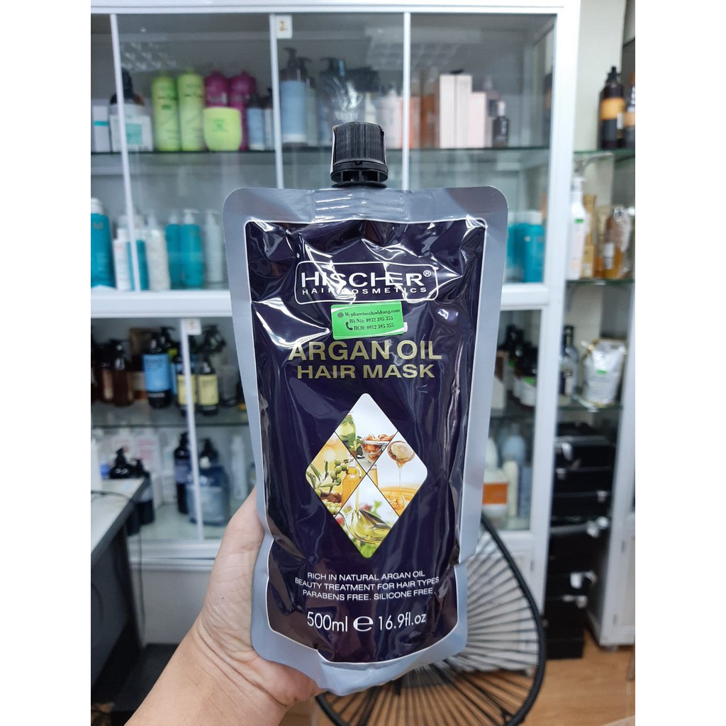 DẦU HẤP NUÔI DƯỠNG TÓC HISCHER ARGAN 500ml
