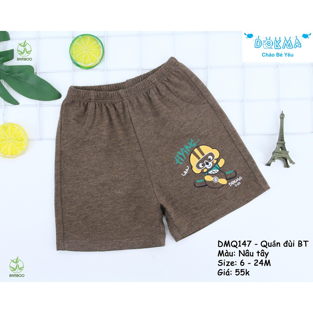 Dokma quần đùi bé trai 6-24m DMQ147