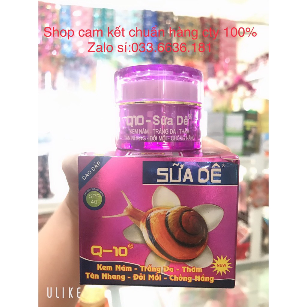 Ốc sên sữa dê Q10 nám-trắng da-thâm 12g