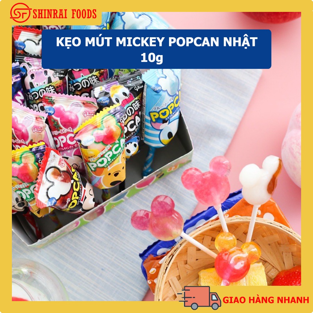 Kẹo mút Mickey Popcan Nhật( 1 cây)