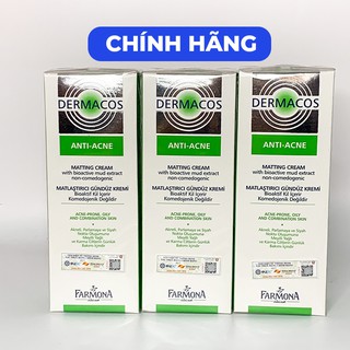 Kem Bôi Trị Mụn Trứng Cá DERMACOS⚜️CHÍNH HÃNG⚜️ Kem Đặc Trị Ngừa Mụn Giảm Bóng Nhờn 50ml - DERMACOS FARMONA