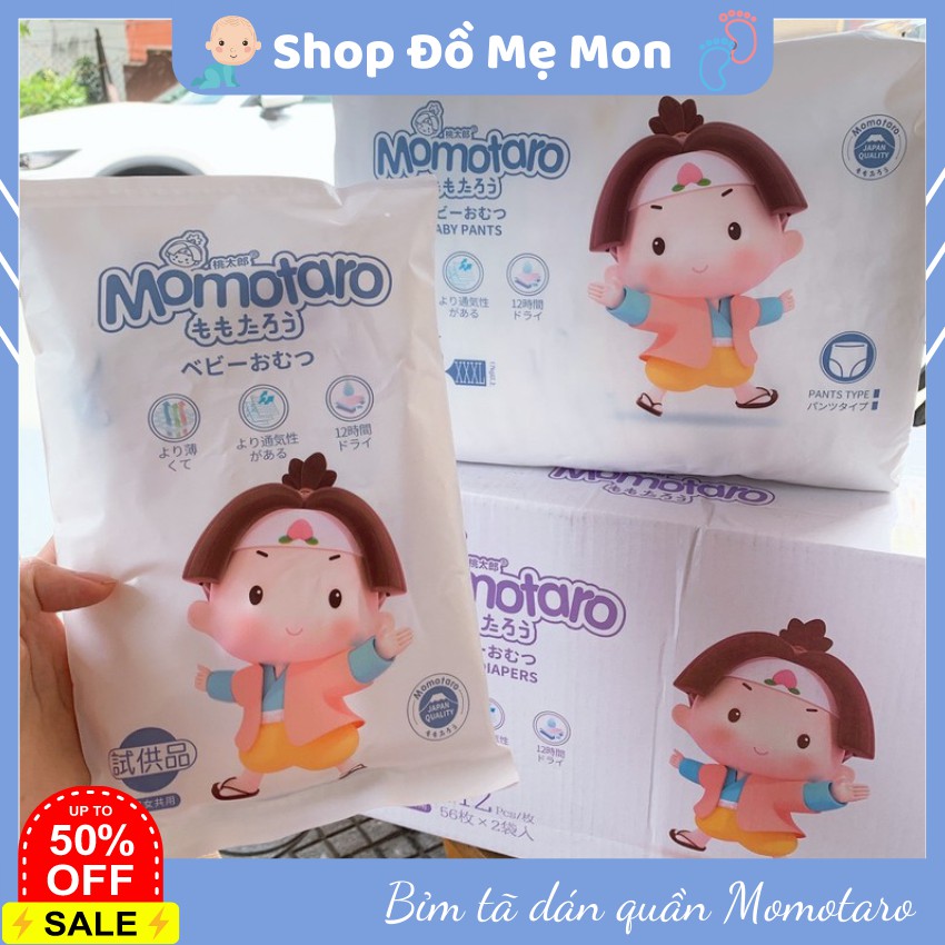 Tã bỉm dán/quần MOMOTARO S112/M96/M92/L84/XL78/XXL72/XXXL70