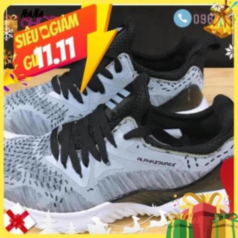 Giày thể thao nam nữ alpha bounce màu GHI XÁM, size 36 đến 44. TỔNG KHO SỈ_ TUYỂN CTV P09 giày e.e