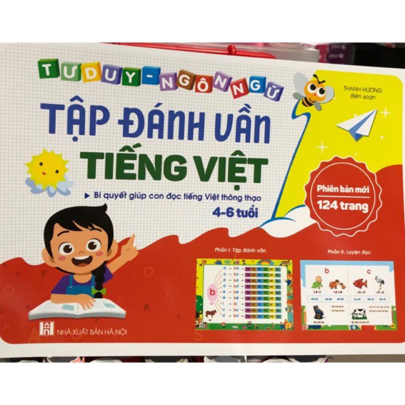 tập đánh vần cho trẻ . 124 trang