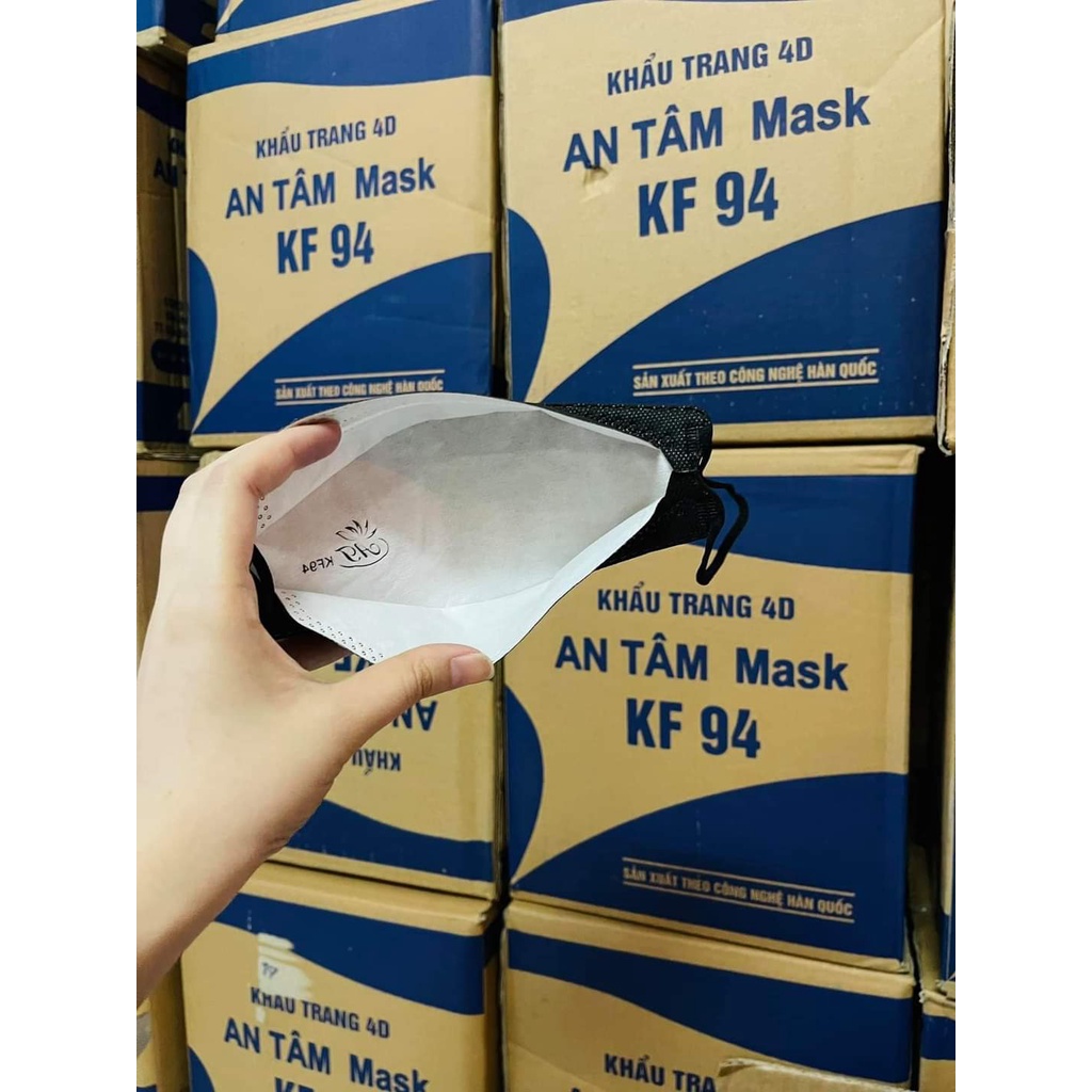 Thùng Khẩu trang 4 lớp KF94 / KT Cua An Tâm Mask chính hãng, SX tại HCM, Hàng Việt Nam Chất lượng cao