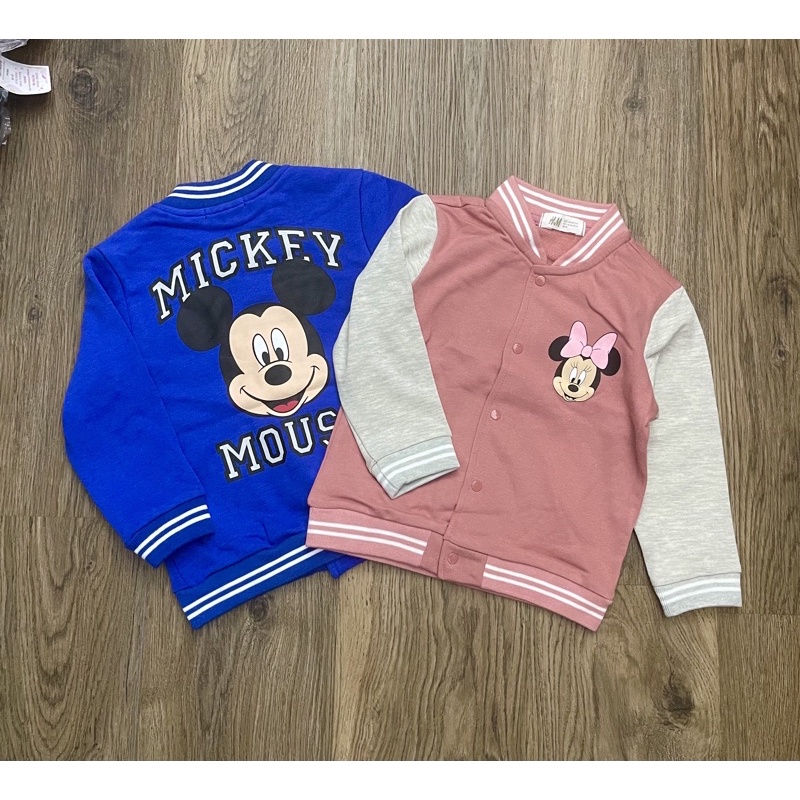 Áo khoác bomber nỉ da cá Hm