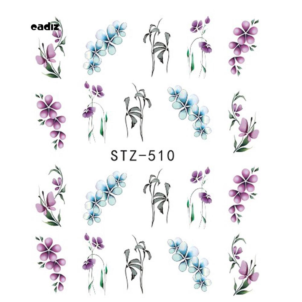 Sticker dán trang trí móng hoa văn cổ điển nghệ thuật