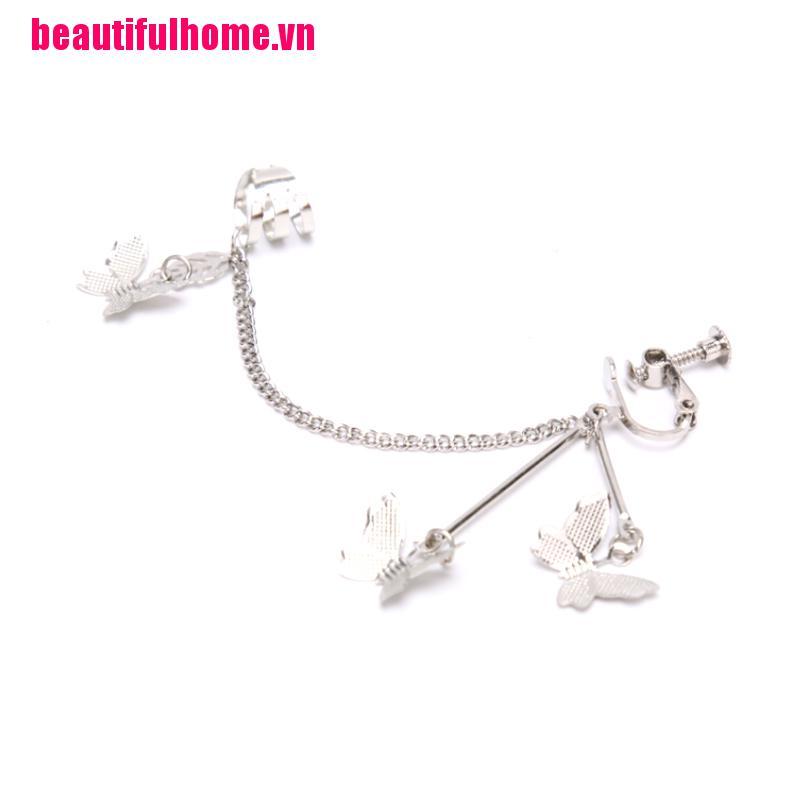 1 Bông tai hình bướm phong cách Harajuku cho nữ