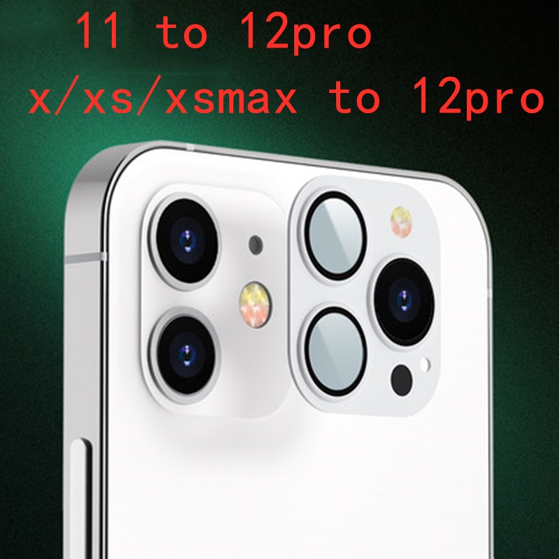 Phù Hợp Khung Kim Loại Kính Cường Lực Bảo Vệ Camera Điện Thoại Iphone 11 12 X XS XSMAX 12pro