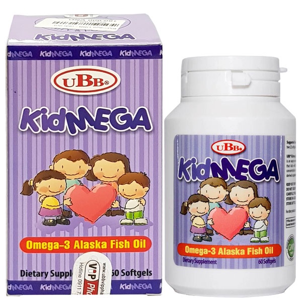Kidmega UBBp- Hỗ trợ bổ sung vitamin và khoáng chất giúp trẻ phát triển trí não, giúp trẻ ăn ngon miệng
