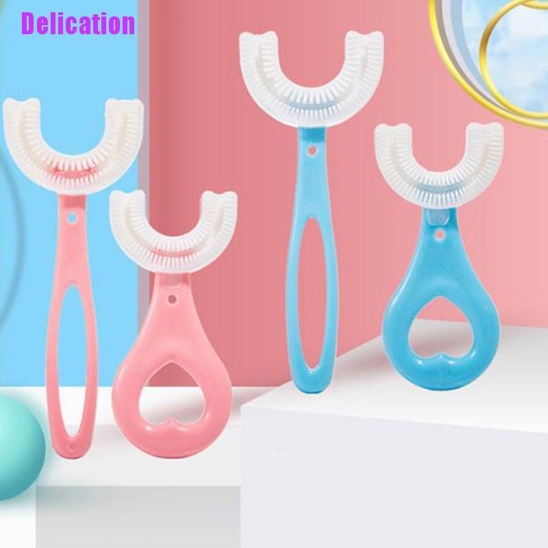 Bàn Chải Đánh Răng Silicone Hình Chữ U Tiện Lợi