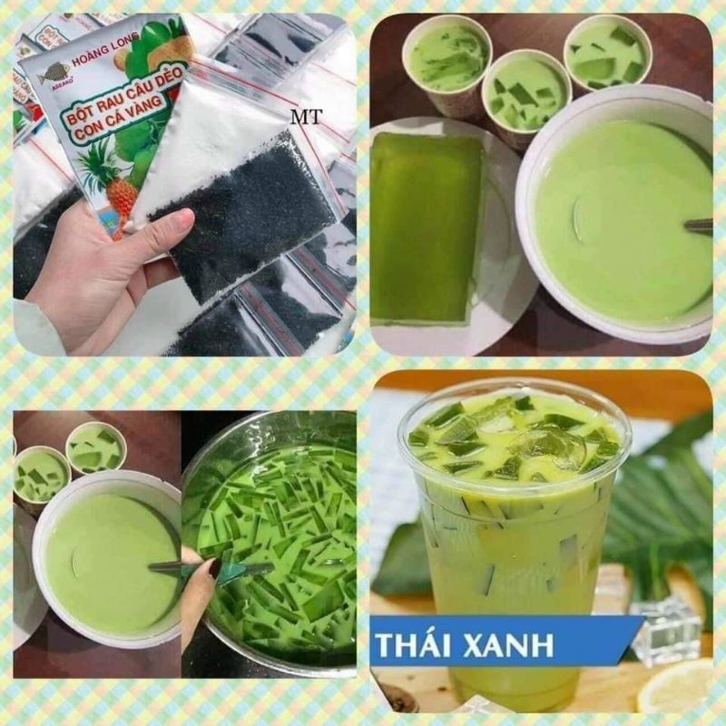 Set Nguyên Liệu làm Trà sữa ,Trà thái xanh ,thái đỏ tại nhà nấu 2-3 lít