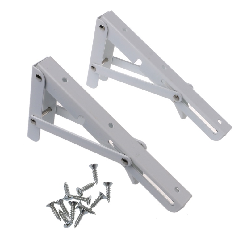 Bộ 2 Giá Đỡ Gắn Tường Bằng Thép Không Gỉ Tiết Kiệm Không Gian Tiện Dụng DIY