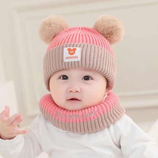[FREESHIP] SET Khăn Mũ Len Mickey Chất Mềm Mịn Cho Bé
