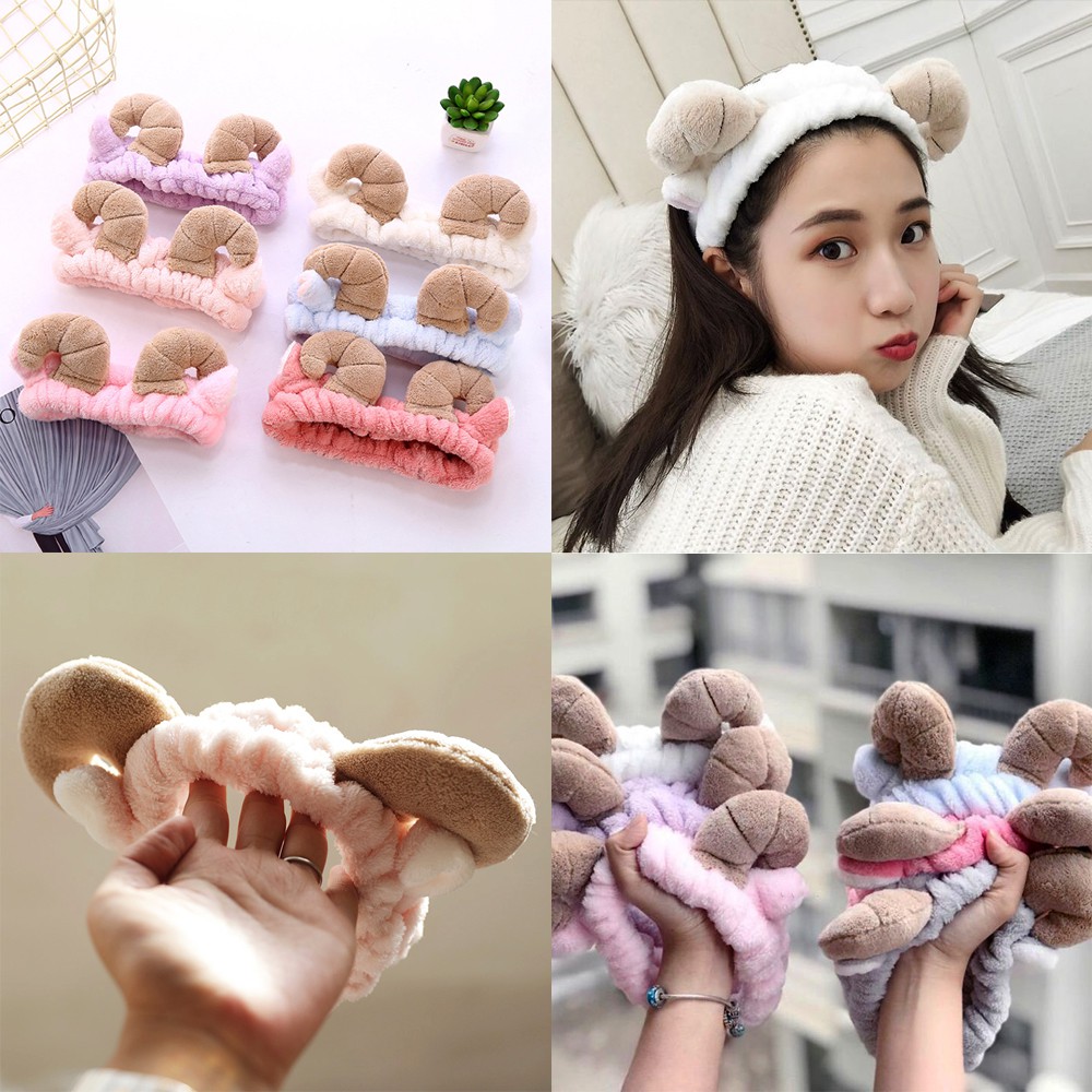 Băng Đô Sừng Cừu 3D Vải Bông Mềm Mượt Siêu Co Giãn, Không Bai Xù !