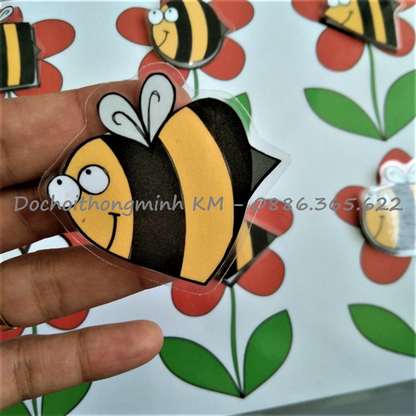 HỌC LIỆU CHO BÉ - Ong tìm hoa hình khốI