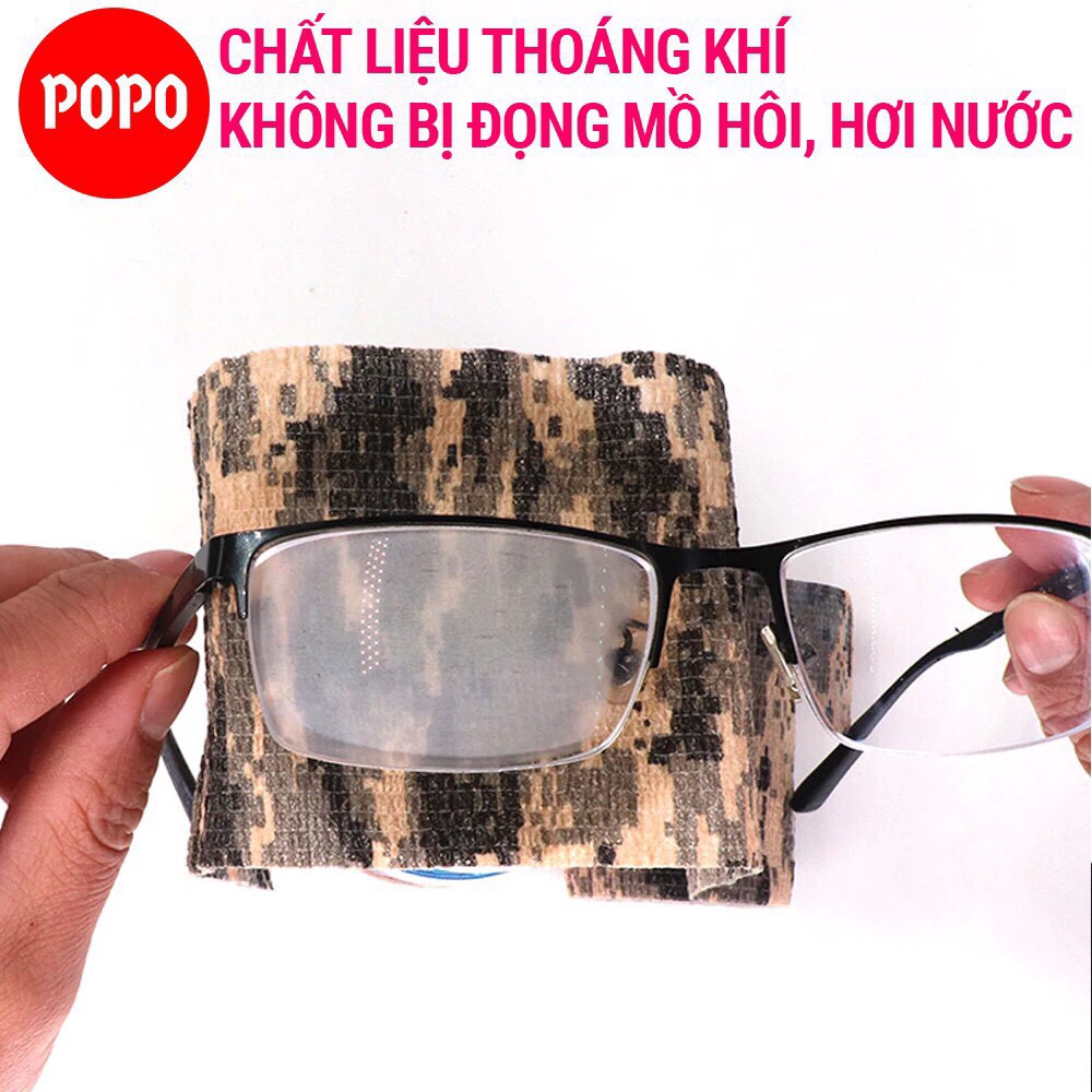 Băng cuốn thể thao màu rằn ri quân đội chất liệu cao su non băng keo thể thao quấn tay, chân chống chấn thương SPORTY
