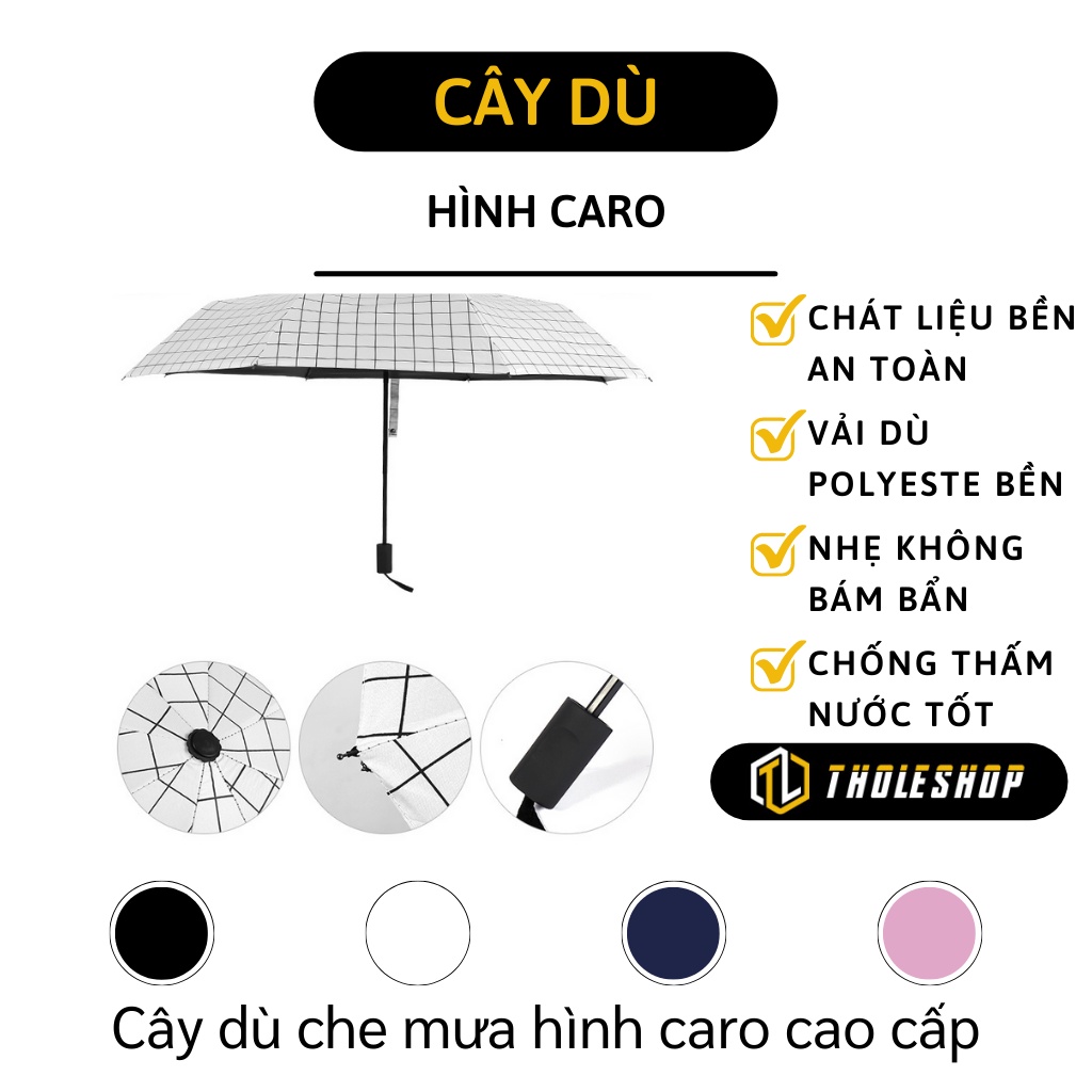 Dù Đi Mưa - Ô Gấp Gọn Đi Mưa, Đi Nắng Mini Chống Tia UV, Chống Thấm Nước Tốt 9437