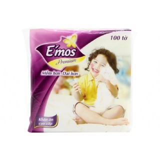 Thùng khăn giấy vuông Emos 30 gói