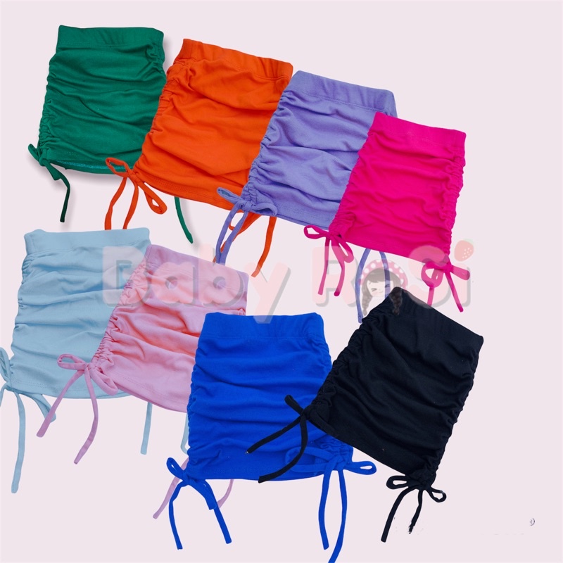 Chân váy ôm rút nhún 2 bên cho bé bảng màu 1