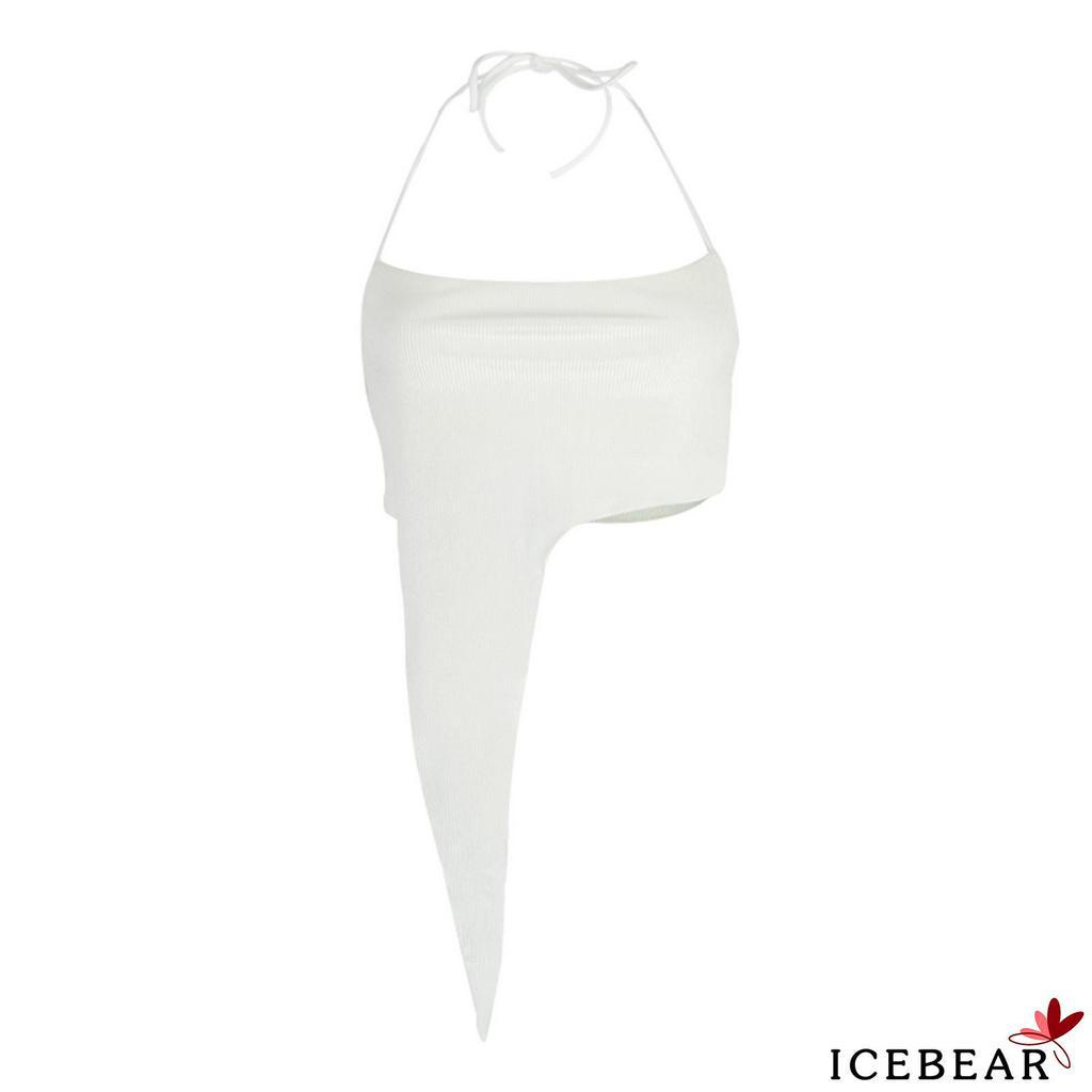 Áo yếm hai dây không đối xứng màu trơn cho nữ