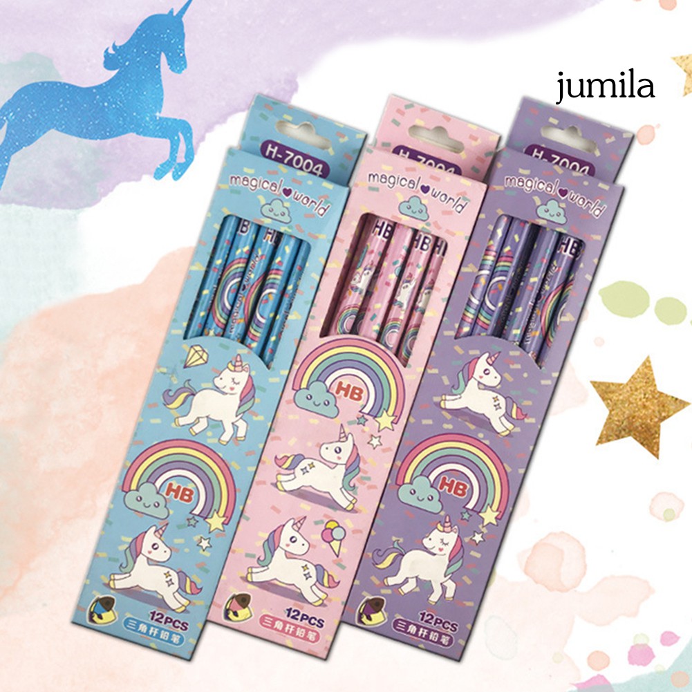 Set 12 Bút Chì Gỗ Màu Cầu Vồng