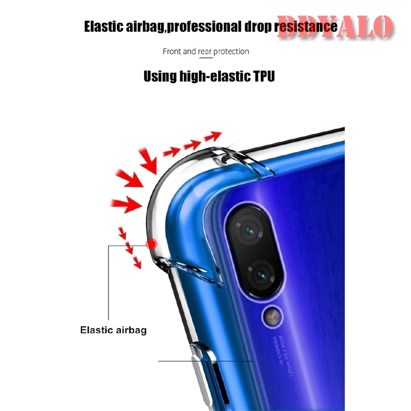 Ốp điện thoại TPU màu trong chất lượng cao cho Samsung Galaxy M20 M10 A50 A30 A20