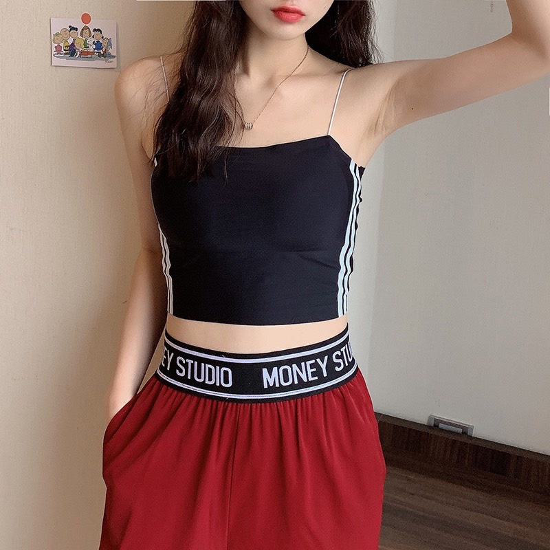 Áo lót, bra su trơn 2 dây có đệm mút sang chảnh MS001