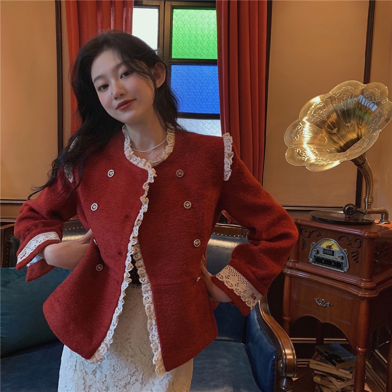 Áo Khoác Dạ Weiss `` Versailles Jacket '' Phong Cách Hồng Kông Cho Nữ