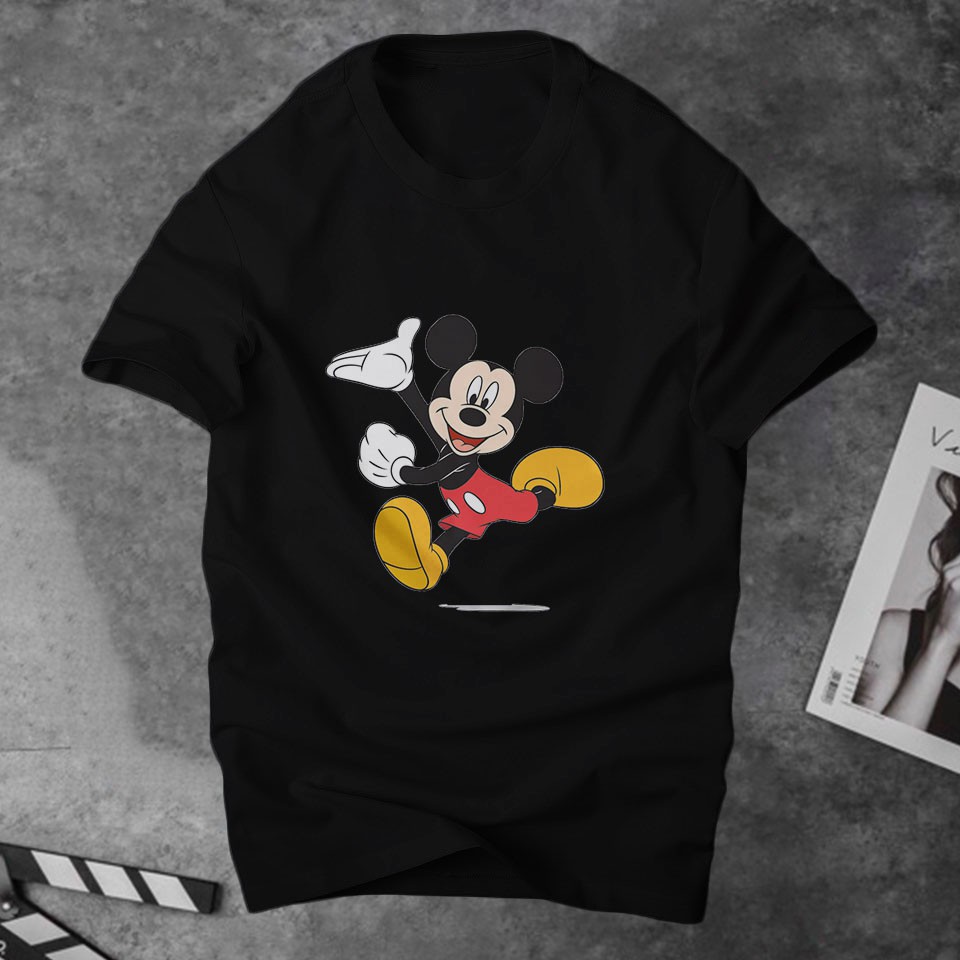 Áo phông nam hình chuột mickey,chất thun cotton 4 chiều khô thoáng nhanh ,có áo big size