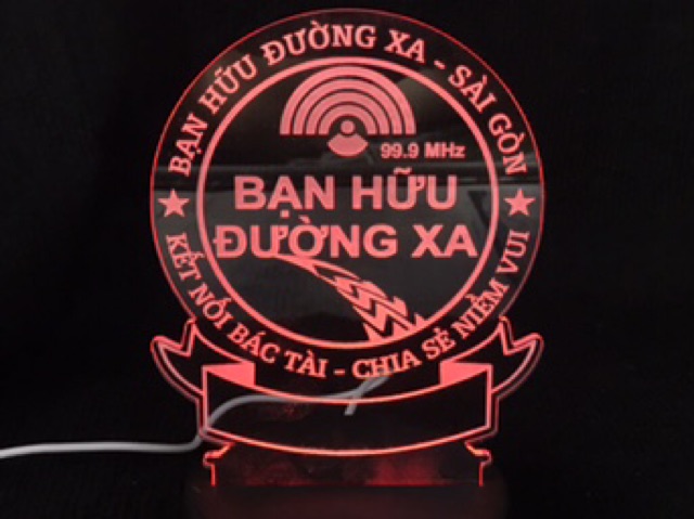 Đèn Led 3d Bạn Hữu Đường Xa 16 Màu Remote Điều Khiển - Quà tặng theo yêu cầu