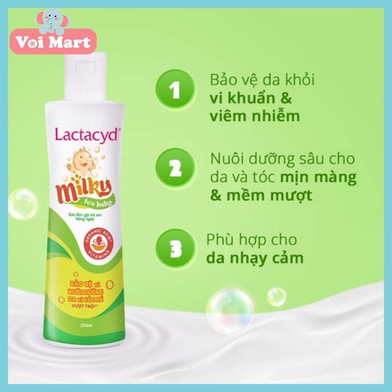 Sữa tắm lactacyd Milky