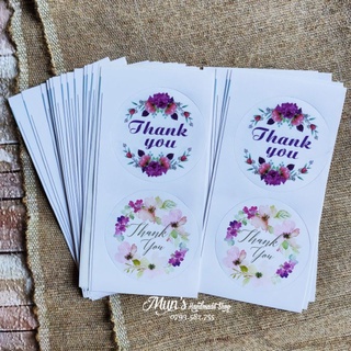 100 sticker Thank you 5cm / Tem dán cảnh báo Hàng Dễ Vỡ