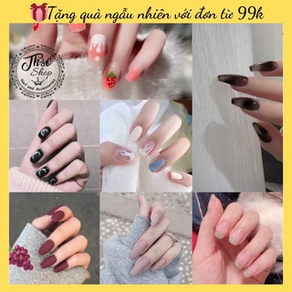 [ Mẫu mới ] Sét 24 móng tay giả chống nước ảnh thật các mẫu
