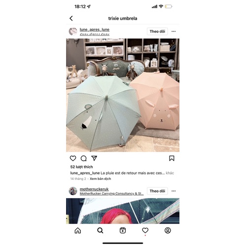 Ô dù cho bé xuất dư