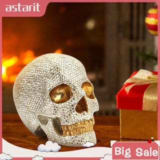Mô Hình Đầu Lâu Kinh Dị Mini Bằng Nhựa Resin Trang Trí Halloween