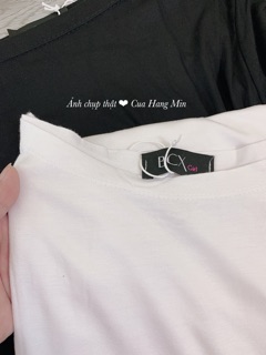 Áo thun trễ vai vạt xẻ