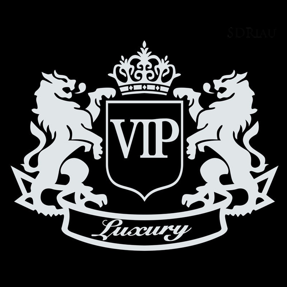 Miếng dán trang trí xe hơi hình họa tiết chữ vip