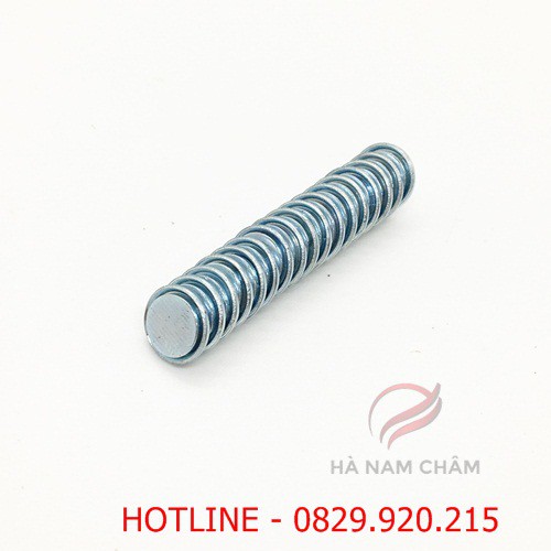nam châm 1 mặt kích thước phi 10 mm dày 2 ly - có kèm sắt